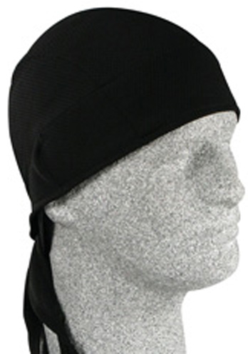 Solid Black, Coolmax Headwrap